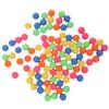 100Pcs Colorful Plastic Balls 5 Colors 15Cm Diameter for Counting Learning Kids Safe Smooth Non-Toxic Small Marbles for Family