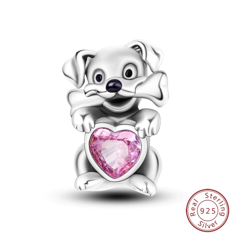 Cute Cat And Dog Series Copper Moon Butterfly Paw Print Charms 3Mm Diy Fine Jewelry Gifts Making