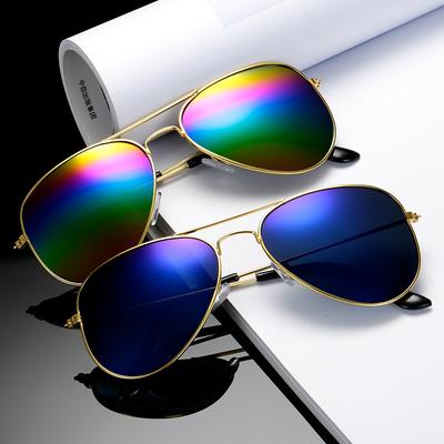 Óculos de Sol Estilo Piloto Armação de Metal Feminino Masculino Praia Turismo Óculos de Sol Proteção UV Unissex Esportes Óculos para Dirigir