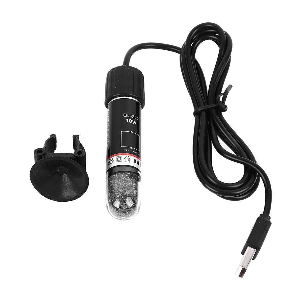 Small Aquarium Heater USB Heating Submersible Fish Tank Heater Low Voltage Constant Temperature