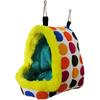 Bird Hanging Hammock Winter Warm Parrot Nest House Bed Plush Snuggle Pet Cave Hammock Toy for Conure Lovebird Budgie Parakeet Cockatiel Cage