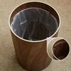 Solid Wood Trash Can Large Capacity Household Trash Bin Nordic Luxury Bedroom Garbage Bin Living Room Cleaning Accessories