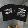 American Y2K Men's T-shirt Moving You Different Print Summer New Retro Fashion Men's and Women's Streetwear