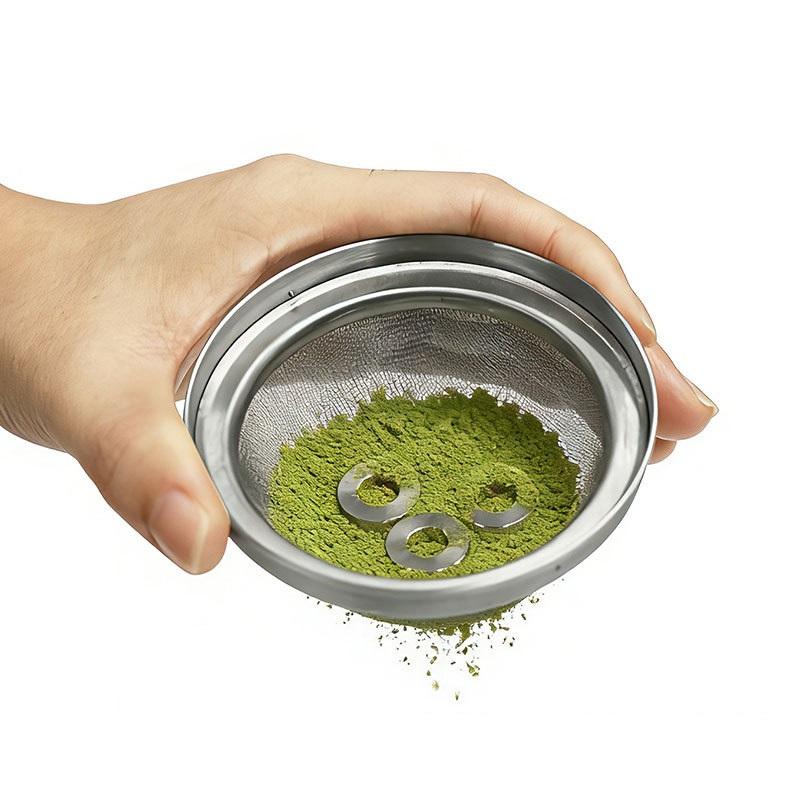Portable Mini Matcha Powder Can Thick Tinplate Tea Sealed Jar Spice Storage Box Container Box Kitchen Gadgets Household