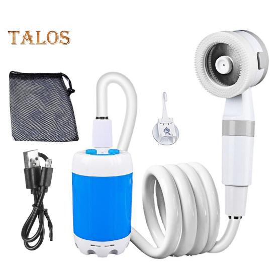 

Портативный насос для душа для кемпинга, перезаряжаемый через USB, для кемпинга, пешего туризма, мойки автомобилей, чистки домашних животных, для путешествий на автофургоне, электрический насос-распылитель для душа A