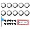 ~16mm Turning Insert Round ~Carbide Inserts Milling Cutters ~Indexable With Screws 30° Cutting ~Angle For DIY Wood Turning Tool