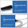 1Pcs Universal Motorcycle Accelerator Straight Connection Throttle Cable 1200Mm For Motorcycle Atv Cqr Crf