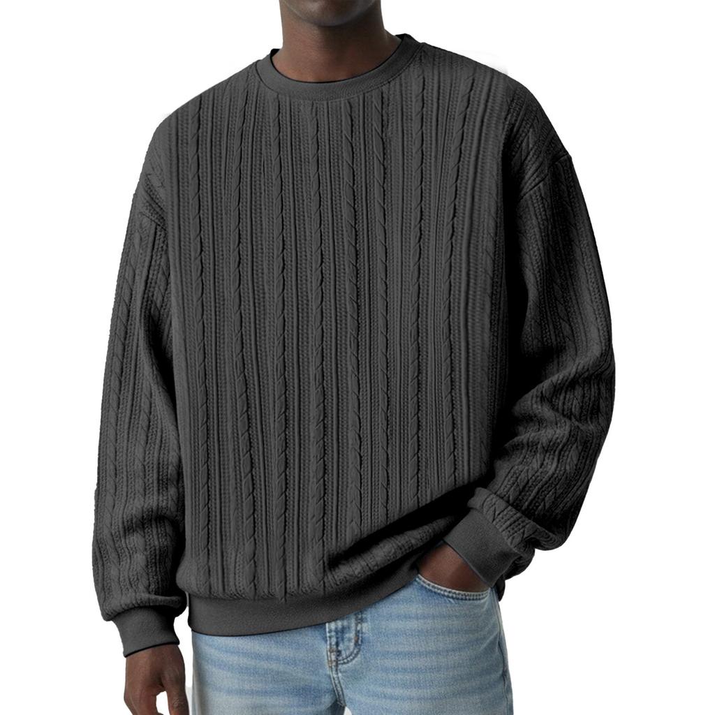 Herrar Fritid Rund Hals Halv Dragkedja Tryck Långärmad Hoodie