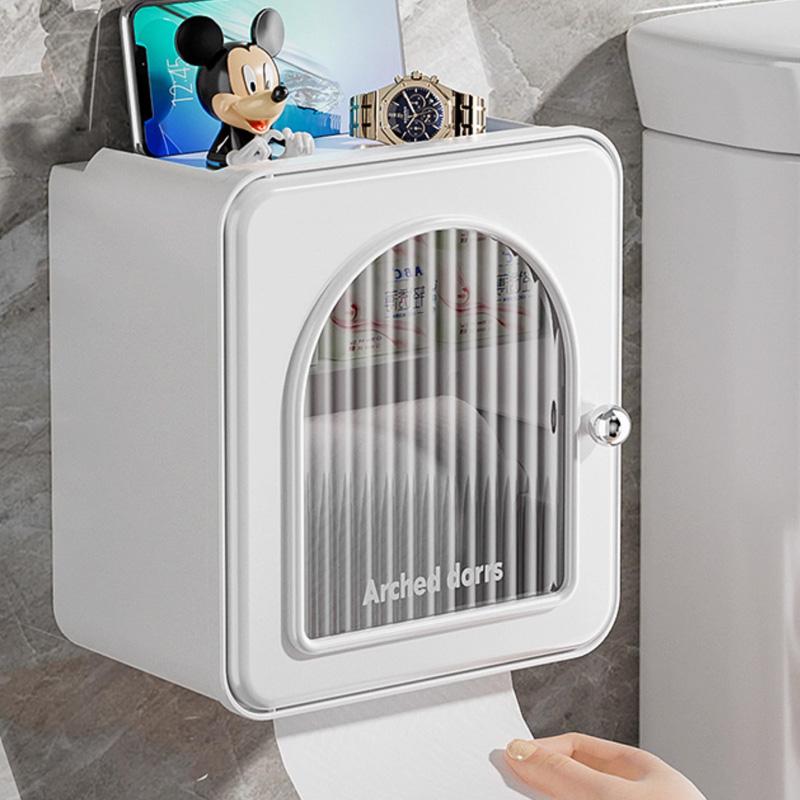 

Стеллаж для хранения коробки для салфеток, рулон бумаги, бумажная коробка, настенная водонепроницаемая полка для салфеток, держатель для туалетной бумаги, держатель для салфеток, аксессуар для ванной комнаты