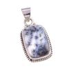 Natural Dendrite Opal Gemstone 925 Solid Sterling Silver Gift Pendant 1.5" k8p78