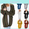 Elegant Women Cardigan Sleeve With Loose Long Fashionable Casual Knitted Sweater
