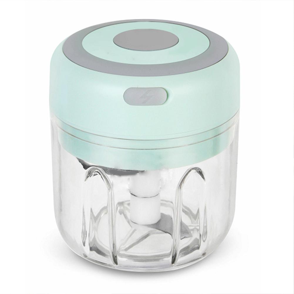 Electric Garlic Chopper, Mini Portable Veggie Chopper, 100ML/250ML USB Vegetable Onion Processor With Magnetic Safety Lock For Ginger Fruit Meat Chili