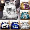Wolf Schattig Dier Beddengoed Set 3D Print Kinderen Volwassenen Luxe Cadeau Polyester Dekbedovertrek Huishoudtextiel Eenpersoons Volledig Kingsize Tweelingmaat