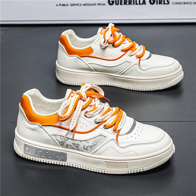 

Simple Style Luxury Shoes Loafers Fashion Summer Moccasins Men Shoe White Sneakers Sport New Natural Leather Round Foot Sneakers 39