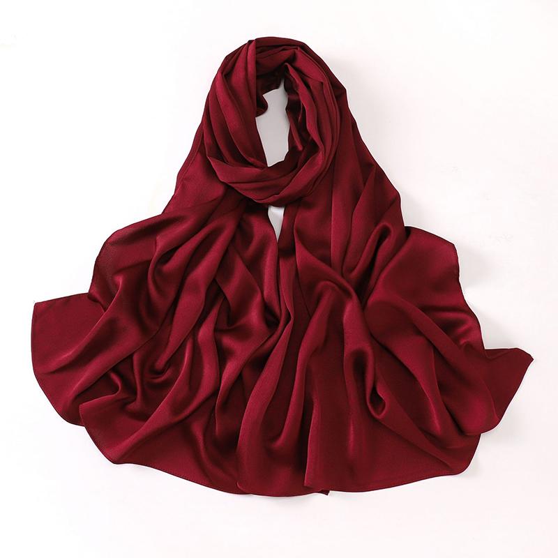 Spring Muslim Modal Chiffon Jersey Hijab for Women Plain Soft Shawls Scarves Big Size Headscarf Islamic Turban Headband Abaya
