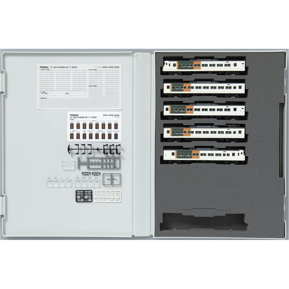 TOMIX N Gauge 185 Series Limited Express Train DancerNew PaintReinforced Skirt Basic Set B 5 Cars 98396 Railway Model Train