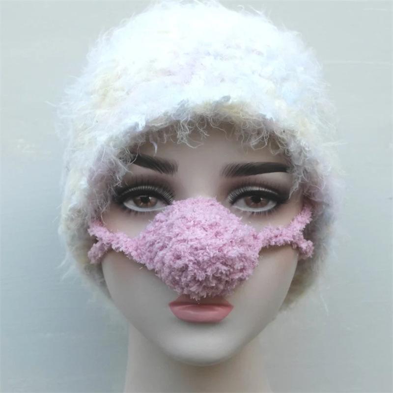 New Handmade Woven Nose Cover Warm Creative Gift Warm Windproof Loving Nose Mask