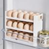 Narrow Multi-Layer Flip Egg Storage Organizer for Refrigerator Door