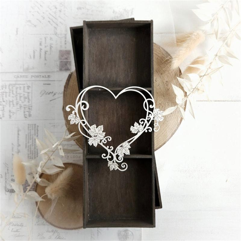 Flower Heart Carbon Steel Die Cut Embossing Cutting Dies Stencils For Card Making Scrapbooking Photo Album Memory Book