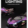 1/24 Scale Simulation Apollo EVO Plating Alloy Car, Sound and Light Children's Toy Car, Sports Car Model Collection Ornament Gift