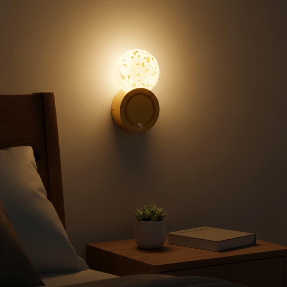 3 Colors Night Light Acrylic Material LED Night Light Atmosphere Lamp Motion Sensor Light  Hallway