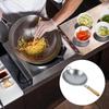 Stainless Steel Thick Iron Wok for Cooking 1Pcs Practical Cooking Pan Grey