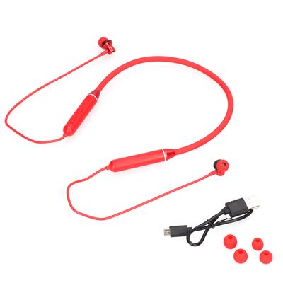 Nackenmontiertes Bluetooth 5.1 Kopfhörer Kabelloses Noise Cancelling Sport Handy KopfhörerRot