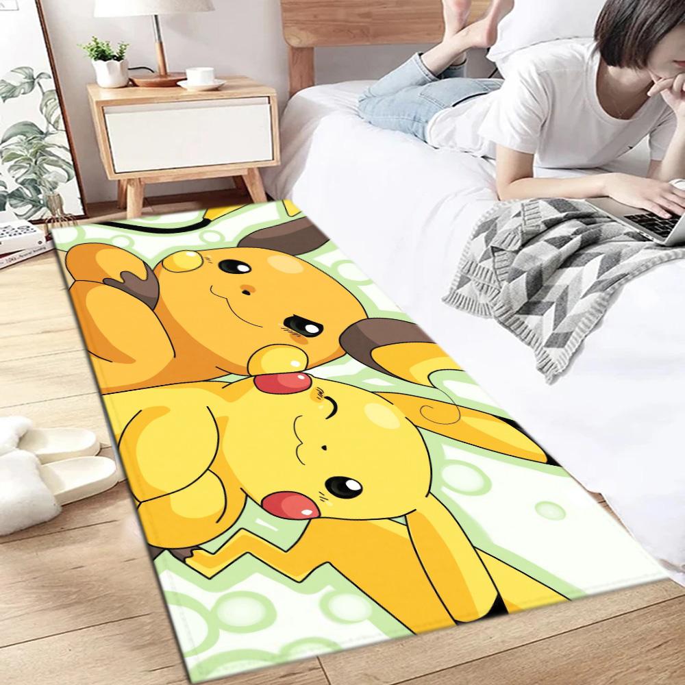 

Fashion Entrance Mat Living Room Rugs Decoration P-Pikachuus Balcony Doormat Front Door Super Absorbent Bathroom Rug Floor Mats 40x60cm