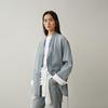 Less Loose Fit Stand Collar Denim Jacket
