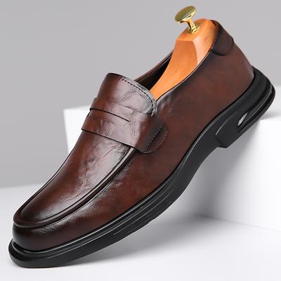 Mocassini da Uomo in Vera Pelle Scarpe Slip-on Nuove Scarpe Casual da Uomo Mocassini Maschili Classici Scarpe Piatte da Uomo Traspiranti per Abito Matrimonio