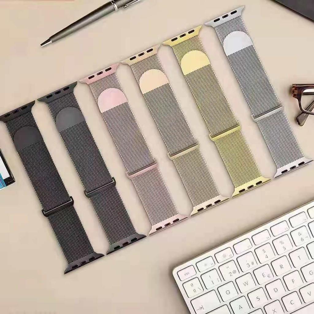 Pulseira Metálica Magnética 3D para iWatch 38mm 40mm 41mm com Fecho Magnético Contínuo para Uso no Escritório