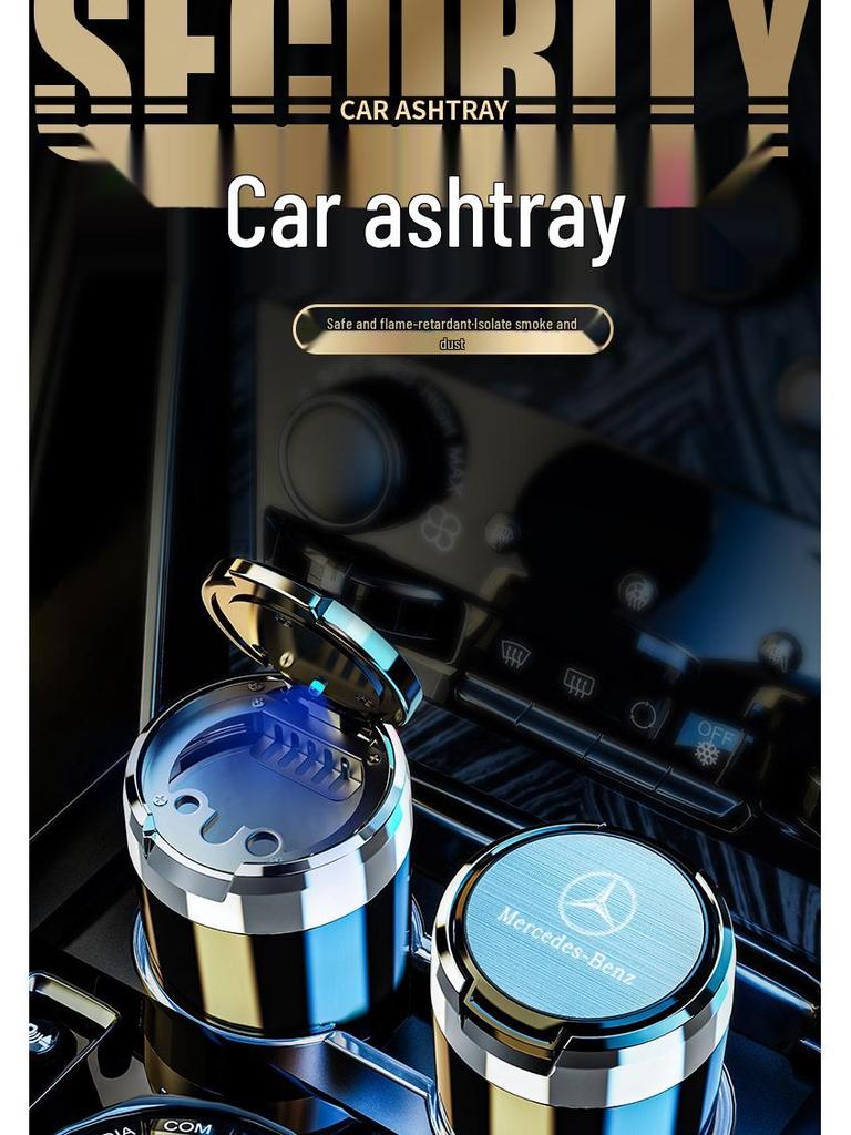 Hanging Arcfox Car Ashtray: Multifunctional Interior Accessory for Men & Women