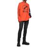 WE11DONE Logo Patchwork Streetwear T-Shirt Unisex Tops Orange WD-TP7-20-083-U-OR