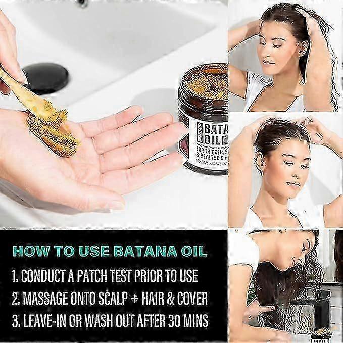 100% Unraffiniertes Batana-Öl aus Honduras für Haarwachstum, Hilft bei Frizz und Spliss