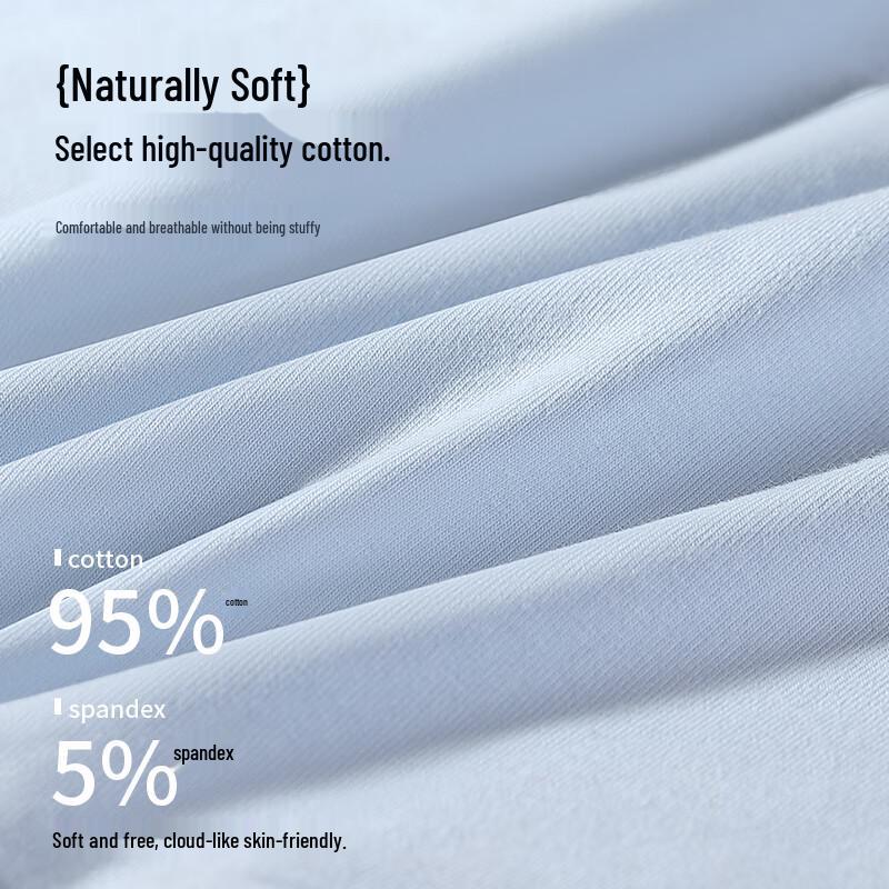 Mao Ren Men's 10A Pure Cotton Antibacterial Boxer Briefs - 4 Pack