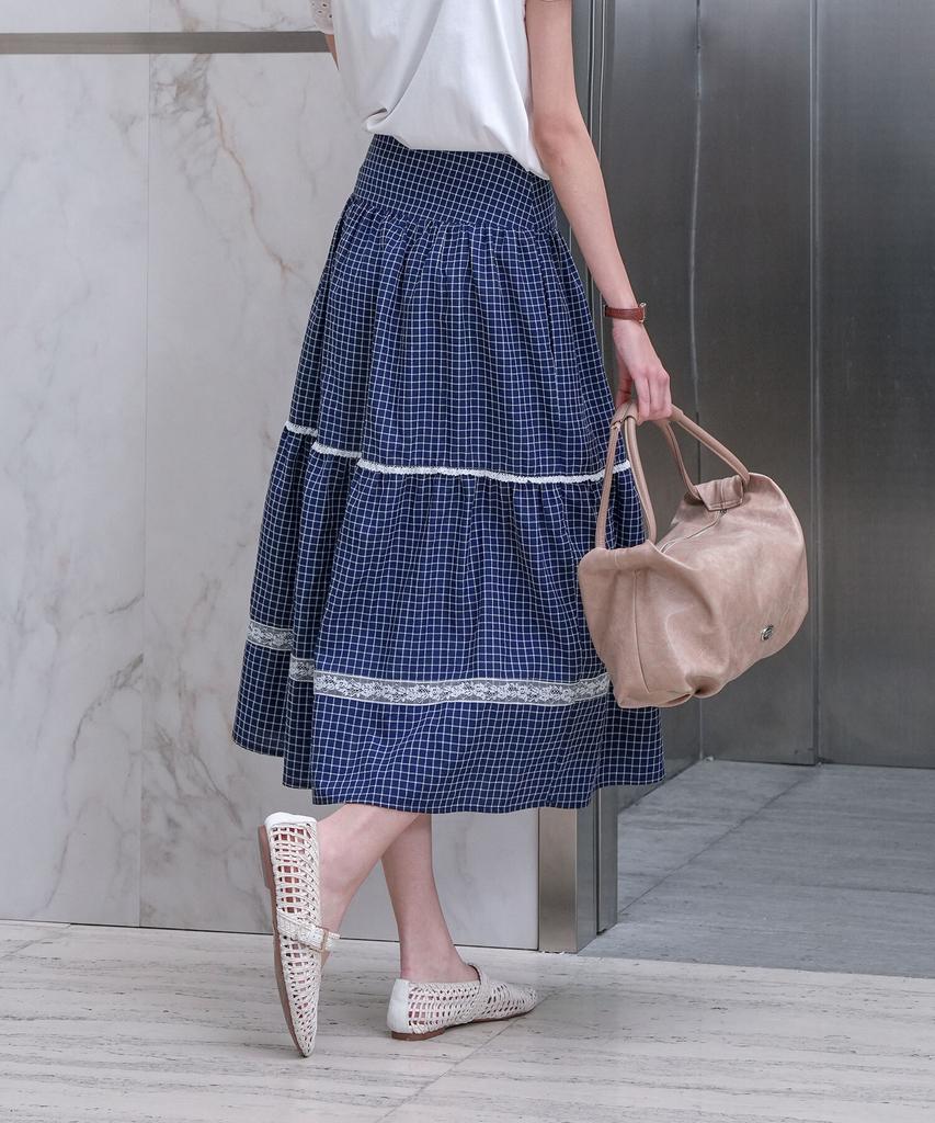 Pigment Large Baggy Lace Skirt (Kysk2605110)