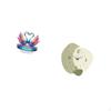 Acrylic Swan Sculpture Table Centerpiece Flat Cabinet Bookshelf Office Ornament with Silent Cartoon