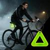 Multifunctional Elastic Reflective Triangle Sign Bicycle Hanging Reflector Night Riding Safety Warning Tag Safety Protect