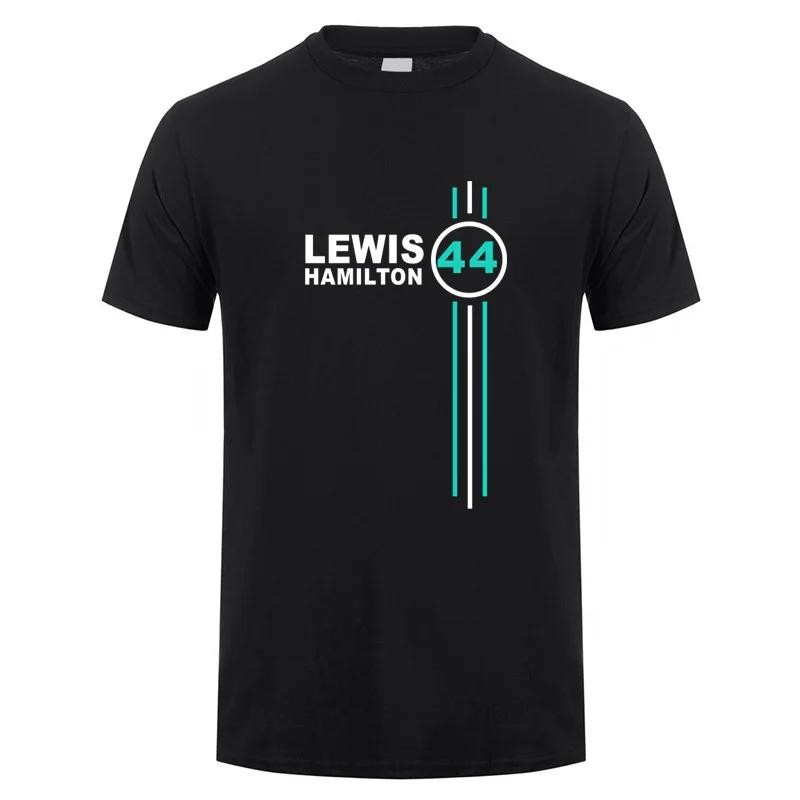 Lewis Hamilton 44 T Shirt Summer Men Cotton Short Sleeve T-shirts Lewis Hamilton Man Tops Tee 7