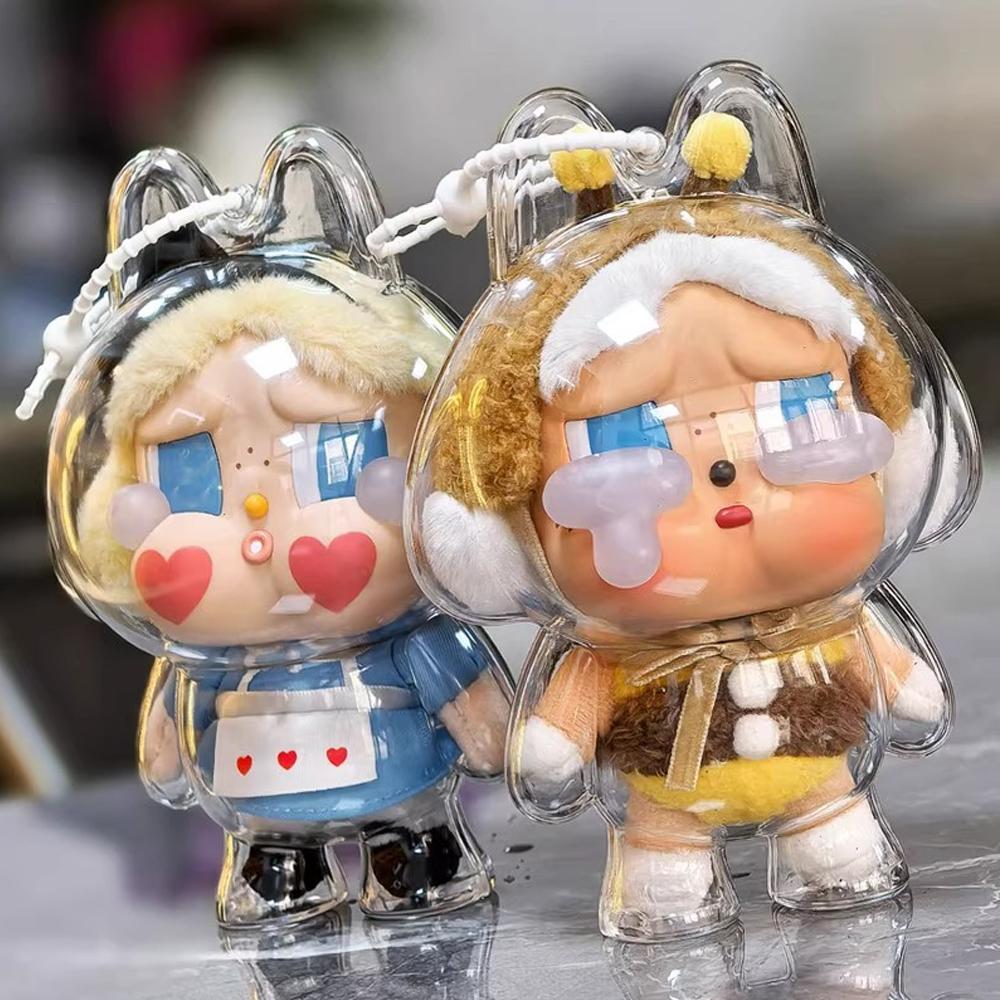 Crybaby Series Crying Infant Transparent Protective Cover Dust Case Vinyl Plush Facial Doll Attachment Protective Case No Dolls Playthings