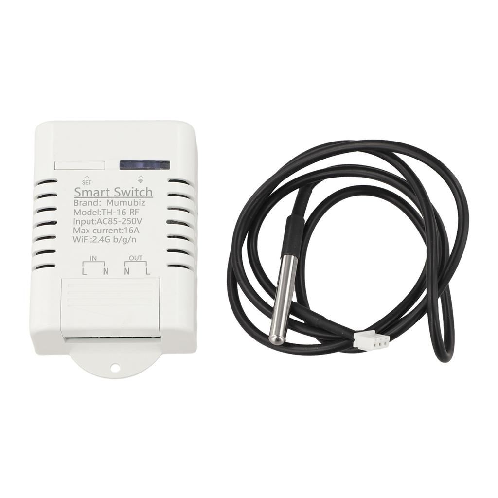 16A Smart Thermostat for For energy Monitoring with RF433 Technology and Mobile App Support for Real Time Temperature Control