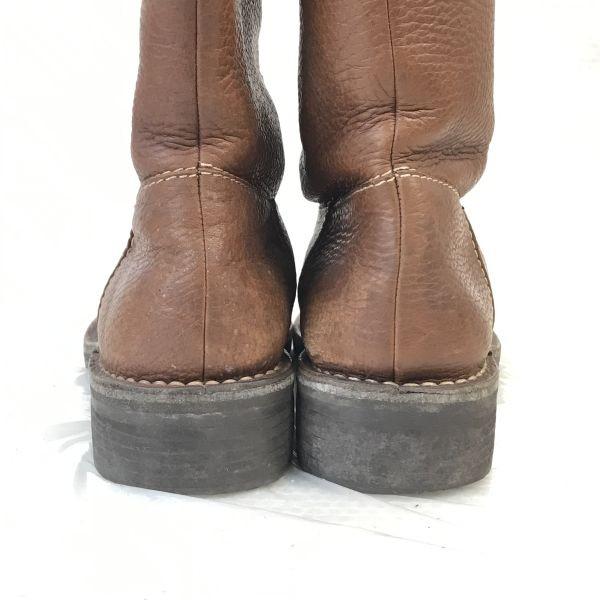 Regal Leder Lange Stiefel 23.0 Braun Strukturiertes Leder(GEBRAUCHT)
