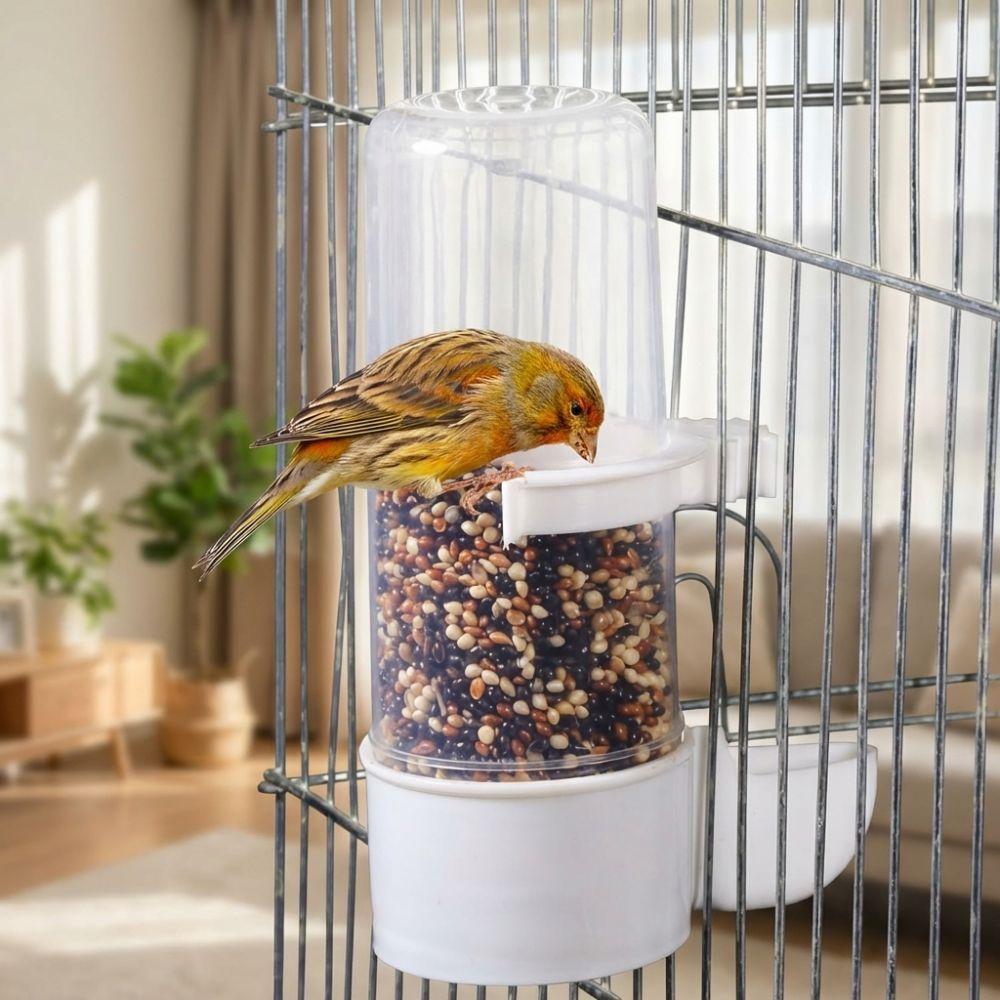 Leak-Proof Automatic Bird Feeder Plastic Cage Hanging Feeder Bird Water Dispenser  Aviary