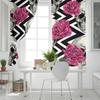 Teschio Artistico Fiori Rossi Onda Nuove Tende Semplici Decorazione per la Casa Tende Forniture Moderne per la Casa
