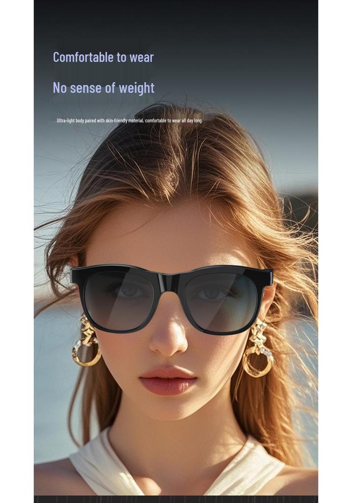 SG60 Smart Translation Bluetooth Glasses: Sun Protection, High Elasticity, Clear Sound, Smart Call Lens