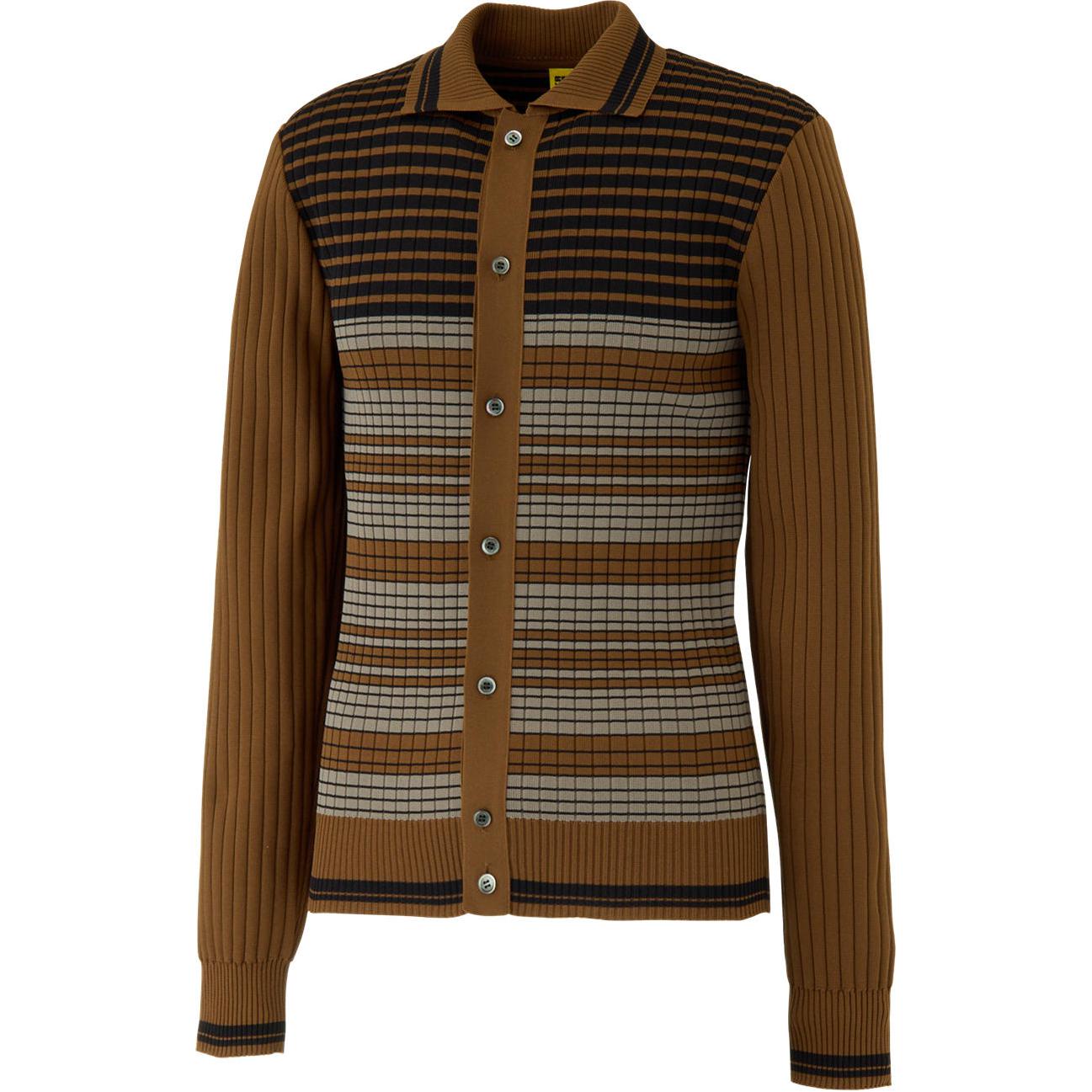 

Новый трикотажный кардиган Onitsuka Tiger KNIT CARDIGAN Мужской Коричневый 2181A907-200 M