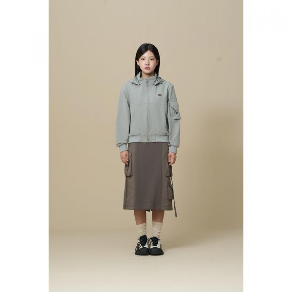 Stretch Brush Hoodie Jacket  Olive 
