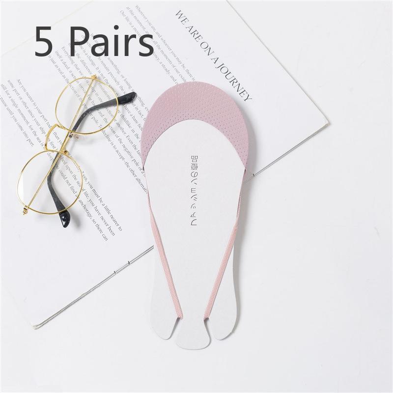 5 Par Skarpetek Damskie Halter Płytkie Odkryte Niewidoczne Skarpetki Lodowy Jedwab Skarpetki na Pół Stopy Poduszka na Przednią Stopę Odporne na Zużycie Skarpetki typu Łódka