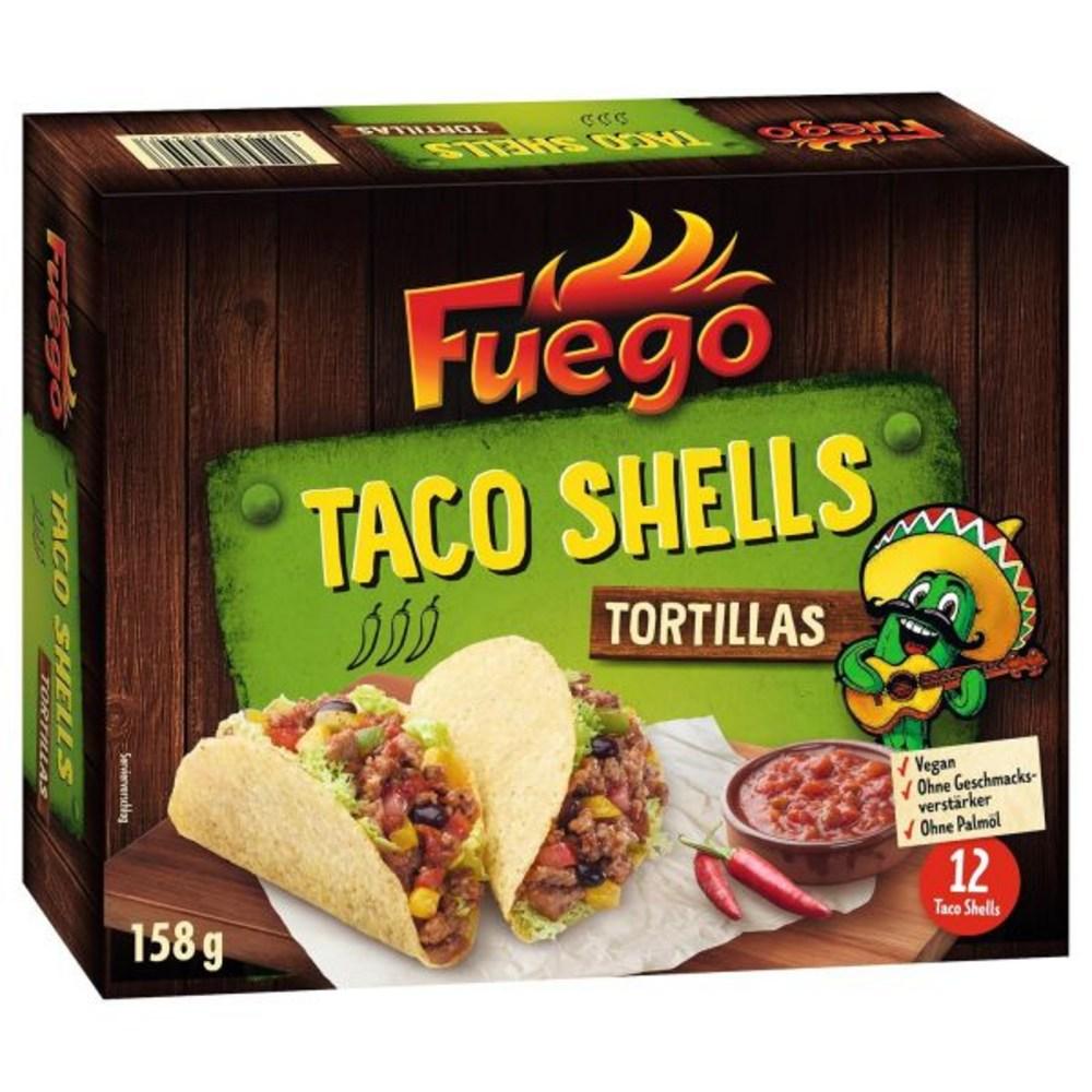 Fuego - Taco Shells 12 Pcs Set Fried Corn Taco Balls Homemade Filling Vegan Flavor Enhancer 158g Fuego - Taco Shells 12 Pcs Set