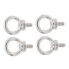 4pcs Durable Shoulder Eye Bolts M6 Metric Thread Threaded Eyebolts  Heavy Duty Lifting